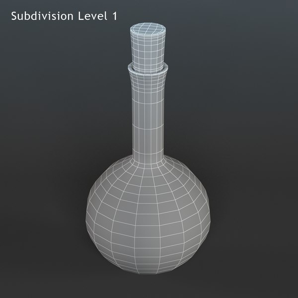 3d magic potion bottle