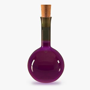 3d magic potion bottle