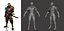 Stylized Samurai Hero  Modular 3D Character  Animations FPS  TPS Ready