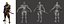 Stylized Samurai Hero  Modular 3D Character  Animations FPS  TPS Ready