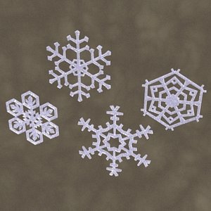 maya snowflakes zipped