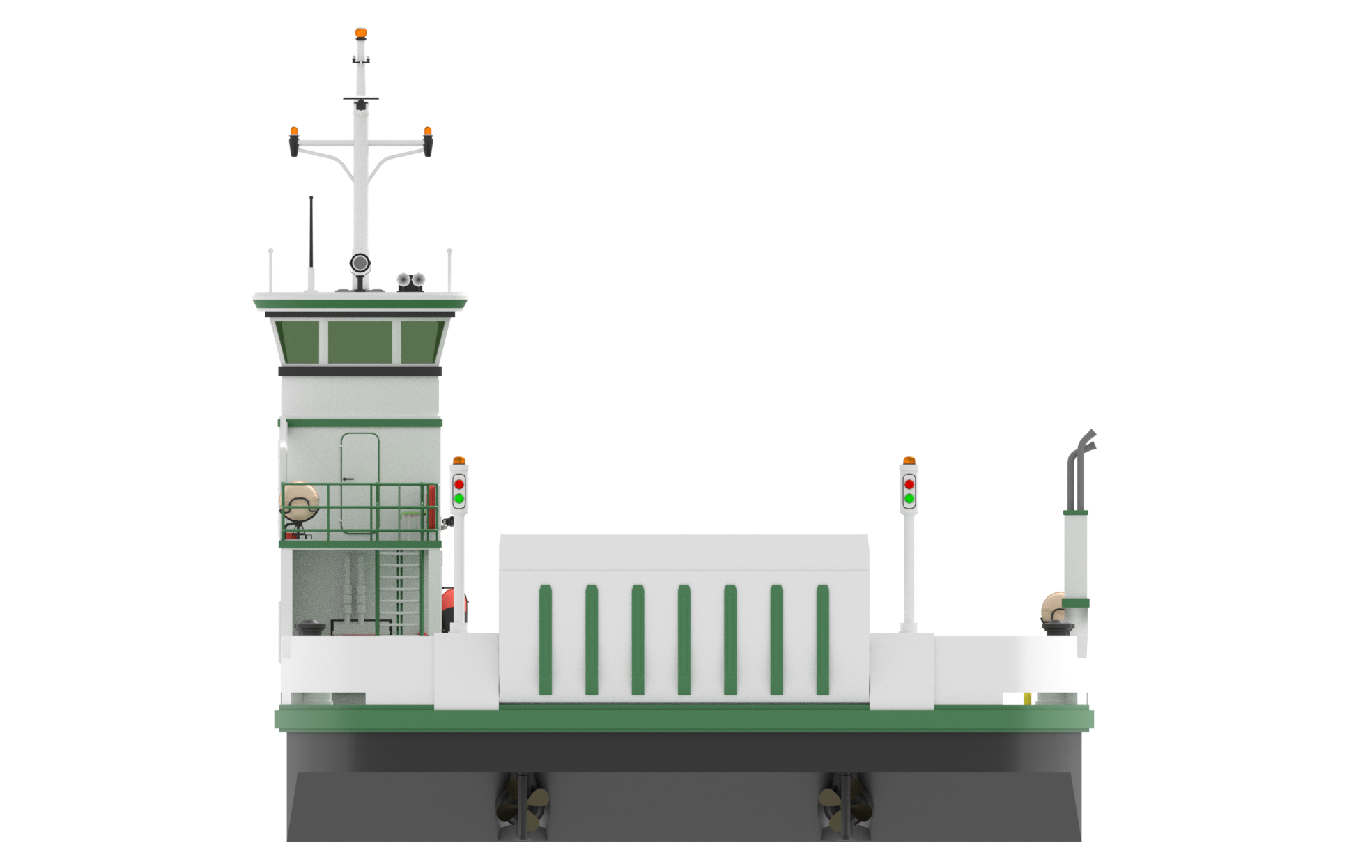 3D Small Car Ferry model TurboSquid 1731640