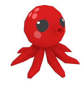 octopus cute 3D model