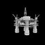 3d oil platform model