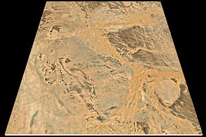 Mecca Red Sea n23 e43 topography Saudi Arabian model