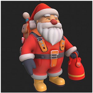 santa claus 3d character model 3D model