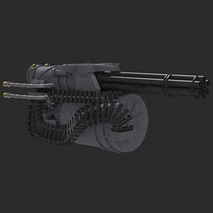 3D M61A2 Vulcan gun model