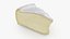 Brie Cheese Slice 3D model
