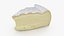 Brie Cheese Slice 3D model
