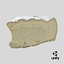Brie Cheese Slice 3D model