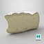 Brie Cheese Slice 3D model