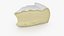 Brie Cheese Slice 3D model