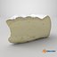 Brie Cheese Slice 3D model