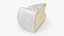 Brie Cheese Slice 3D model