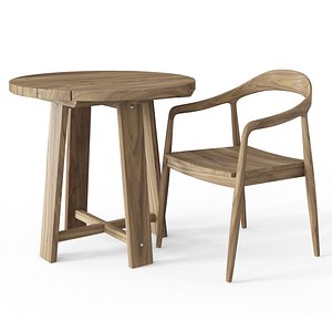 Bradley Cafe Table and Rigby Armchair