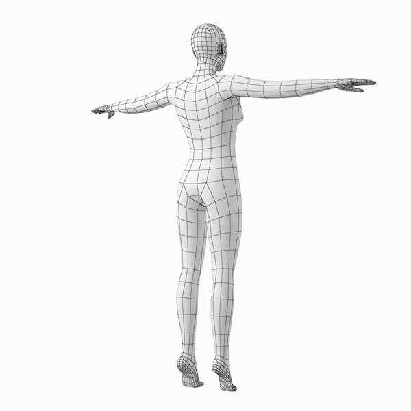 Base mesh human female 3D - TurboSquid 1399297