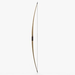 3D medieval longbow