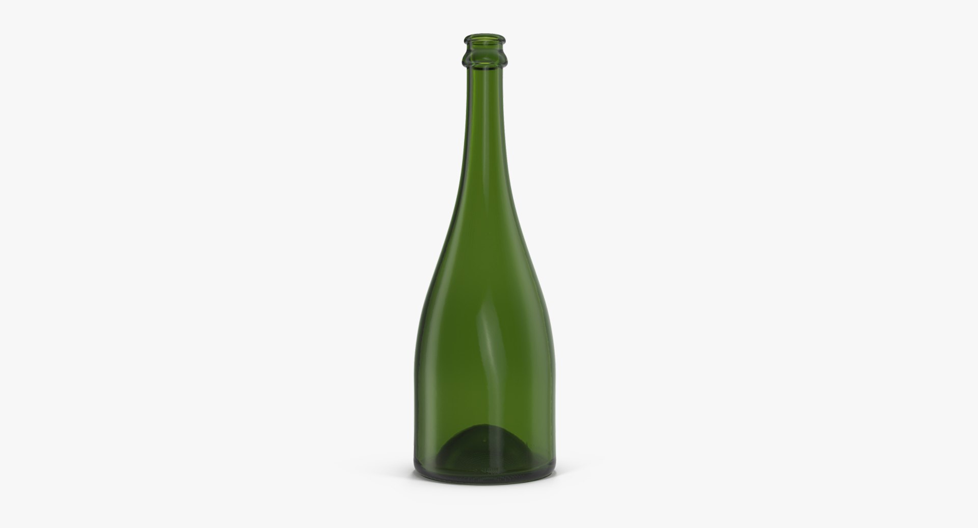 Champagne Bottle 3D model preview