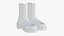 Bottes En Cuir Réalistes Pour Femmes Blanc