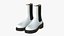 Bottes En Cuir Réalistes Pour Femmes Blanc