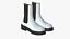 Bottes En Cuir Réalistes Pour Femmes Blanc