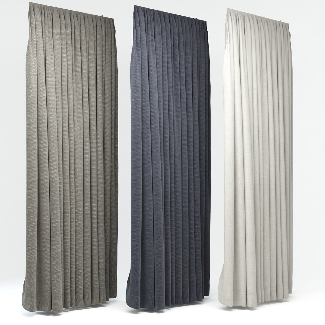 3d model curtains suitable extreme