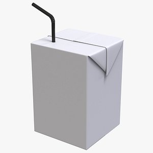 Liquid Box Packaging with Straw