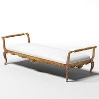 bianchini&capponi banquette seat classic classical 18 century carved