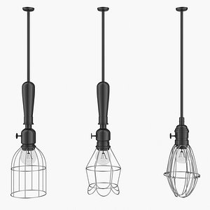 3d model industrial lamp