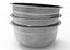 Stainless bowl kitchen Low-poly 3D model