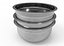 Stainless bowl kitchen Low-poly 3D model