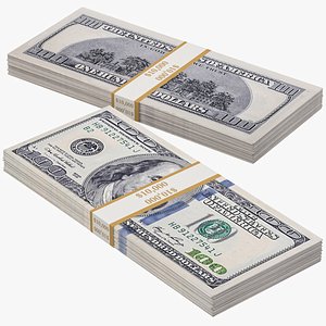 One Hundred Dollar Bills Stack