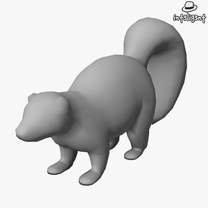 Low Poly Skunk