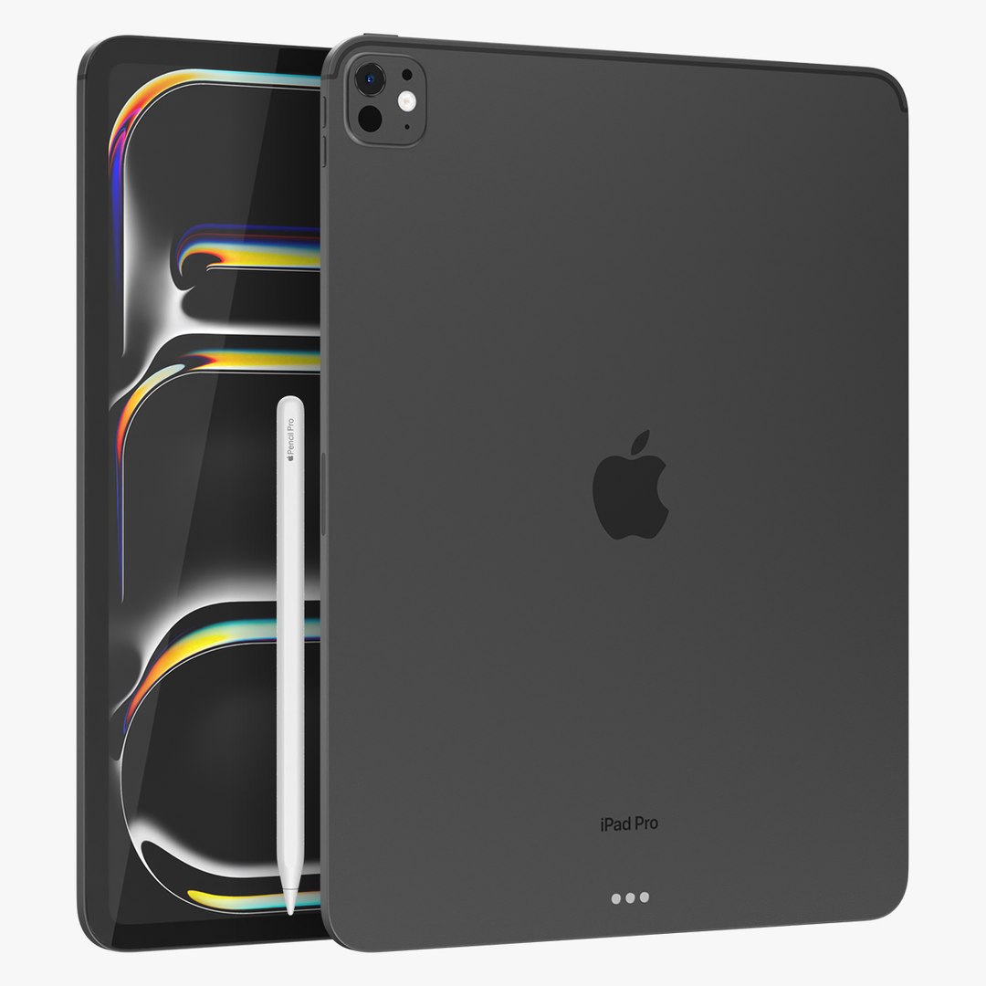 Apple IPad Pro M4 13-inch Black 3D Model - TurboSquid 2229226