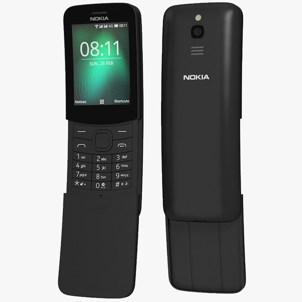 modelo 3d Nokia 8110 Negro - TurboSquid 1281062