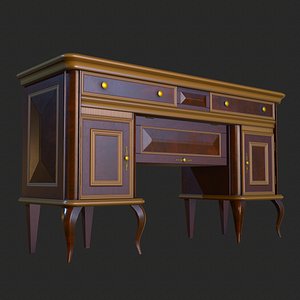 Vintage Furniture Living Room Commode PBR Game Ready