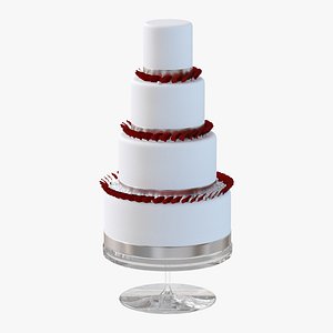 Birthday cake 3D model
