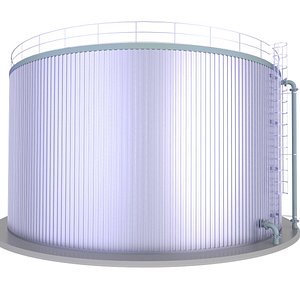 3D model Fire Storage Water Tank 9