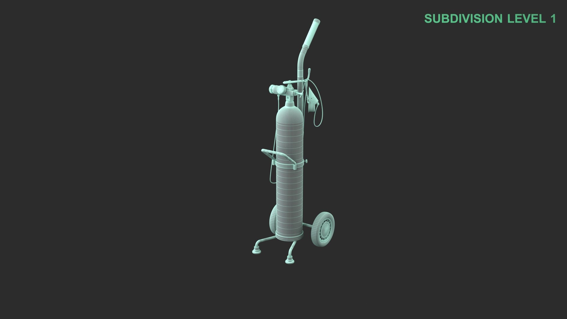 3D Medical Cart with Oxygen Cylinder Tank https://p.turbosquid.com/ts-thumb/zn/jU18MB/AP/wireframe_0004/jpg/1736972908/1920x1080/fit_q87/fd939a169e838f23c5774b85b04ce2fdb3cae120/wireframe_0004.jpg