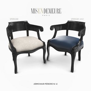 armchair mis en demeure 3d max