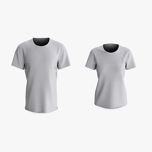 Male and Female T-Shirt Dropped Shoulder Round Collar Short Sleeve Collection