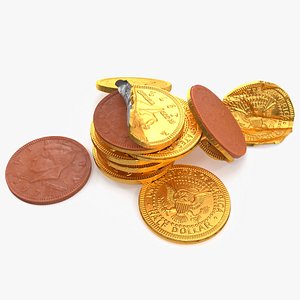 Milk Chocolate Half Dollar Golden Coins