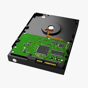3d serial ata hard drive model
