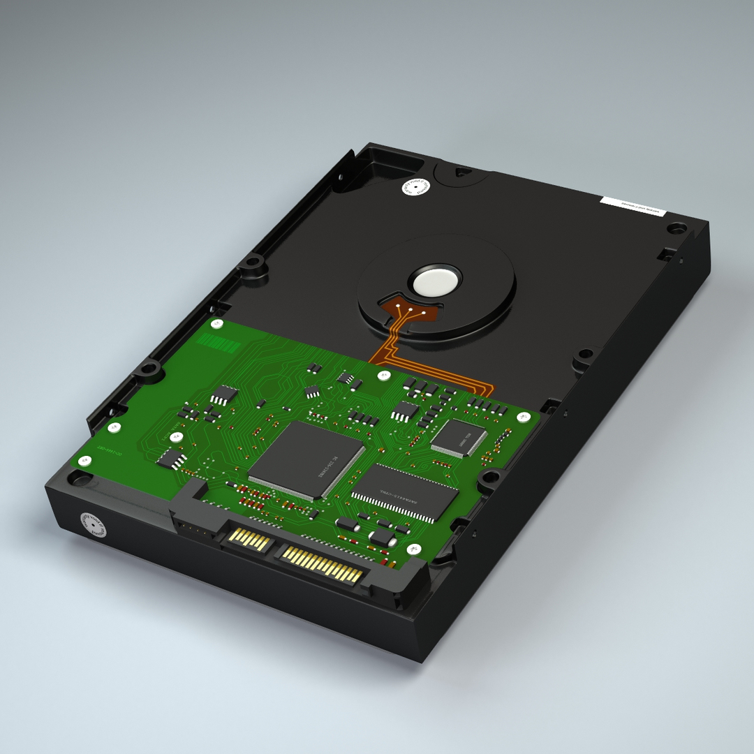 3d serial ata hard drive model