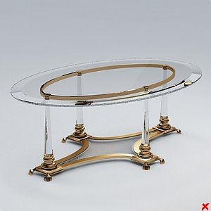 table glass 3d 3ds