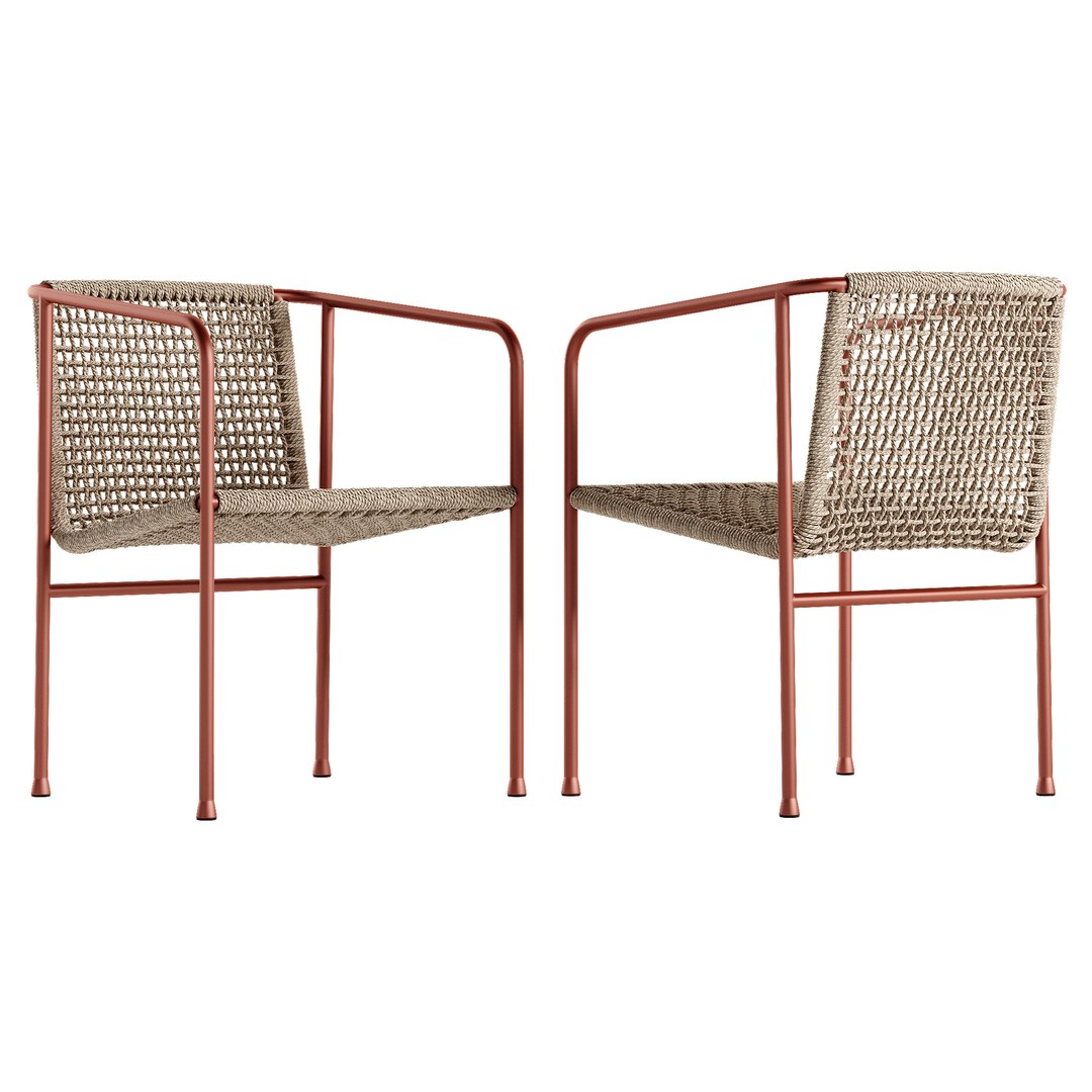 Flexform Ottavia chair Academy dining set 3D TurboSquid 1974726