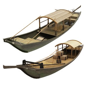 3D chinese boat
