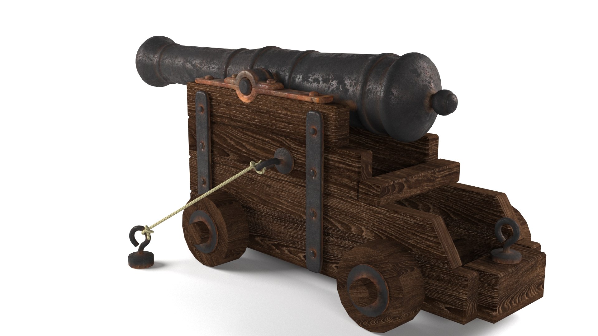 Medieval Vessel Ship Cannon 3D Model - TurboSquid 1532150