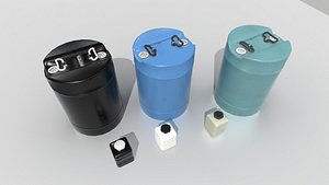 industrial drums pbr 3D