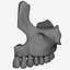 Maxila com dentes